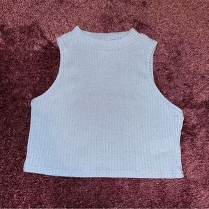 SHEIN Blue Cropped Sleeveless Top